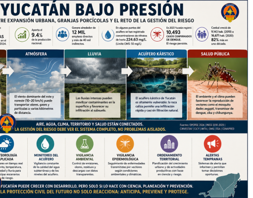 YUCATÁN BAJO PRESIÓN ENTRE EXPANSIÓN URBANA, GRANJAS PORCÍCOLAS Y EL RETO DE LA GESTIÓN DEL RIESGO